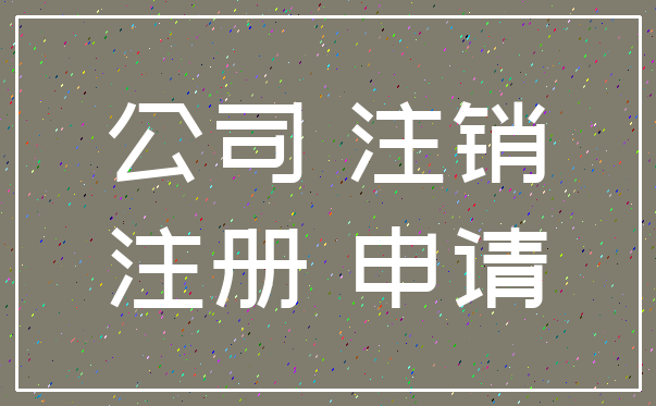 公司 注销_注册 申请