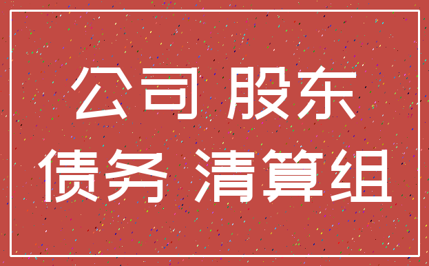 公司 股东_债务 清算组
