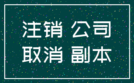注销 公司_取消 副本