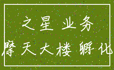 之星 业务_摩天大楼 孵化