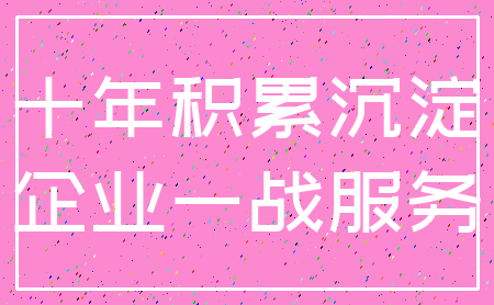 十年积累沉淀_企业一战服务