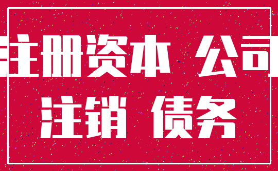 注册资本 公司_注销 债务