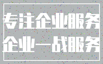 专注企业服务_企业一战服务