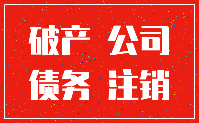 破产 公司_债务 注销