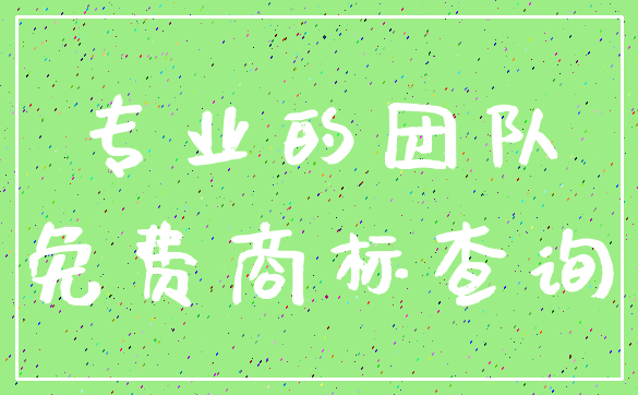专业的团队_免费商标查询