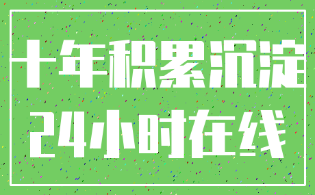 十年积累沉淀_24小时在线