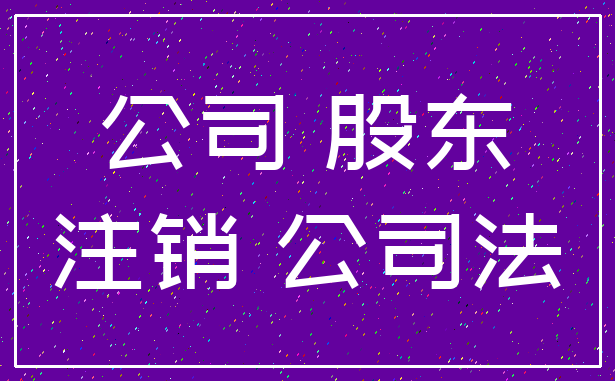 公司 股东_注销 公司法