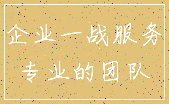 企业一战服务_专业的团队