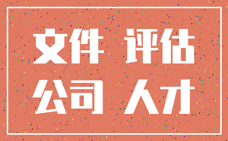 文件 评估_公司 人才