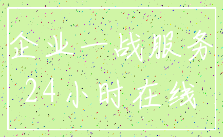 企业一战服务_24小时在线