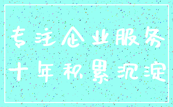 专注企业服务_十年积累沉淀