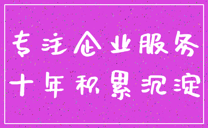 专注企业服务_十年积累沉淀