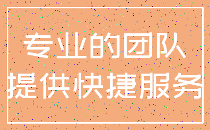 专业的团队_提供快捷服务