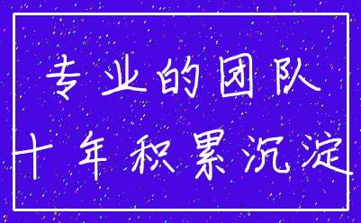 专业的团队_十年积累沉淀
