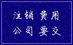 公司注销所产生的税费