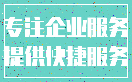 专注企业服务_提供快捷服务