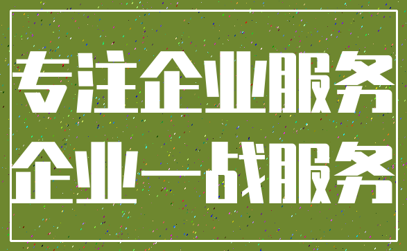 专注企业服务_企业一战服务